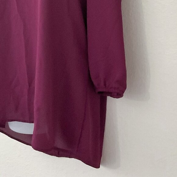 MAURICES BURGUNDY TOP NEW - Picture 6 of 9